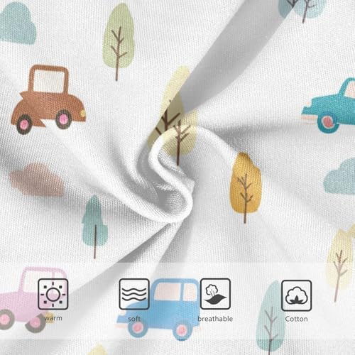 Girls Underwear Toddler 2t Cotton Girl Panties Cute Bright Underpants Briefs Cute Cartoon Cars White3