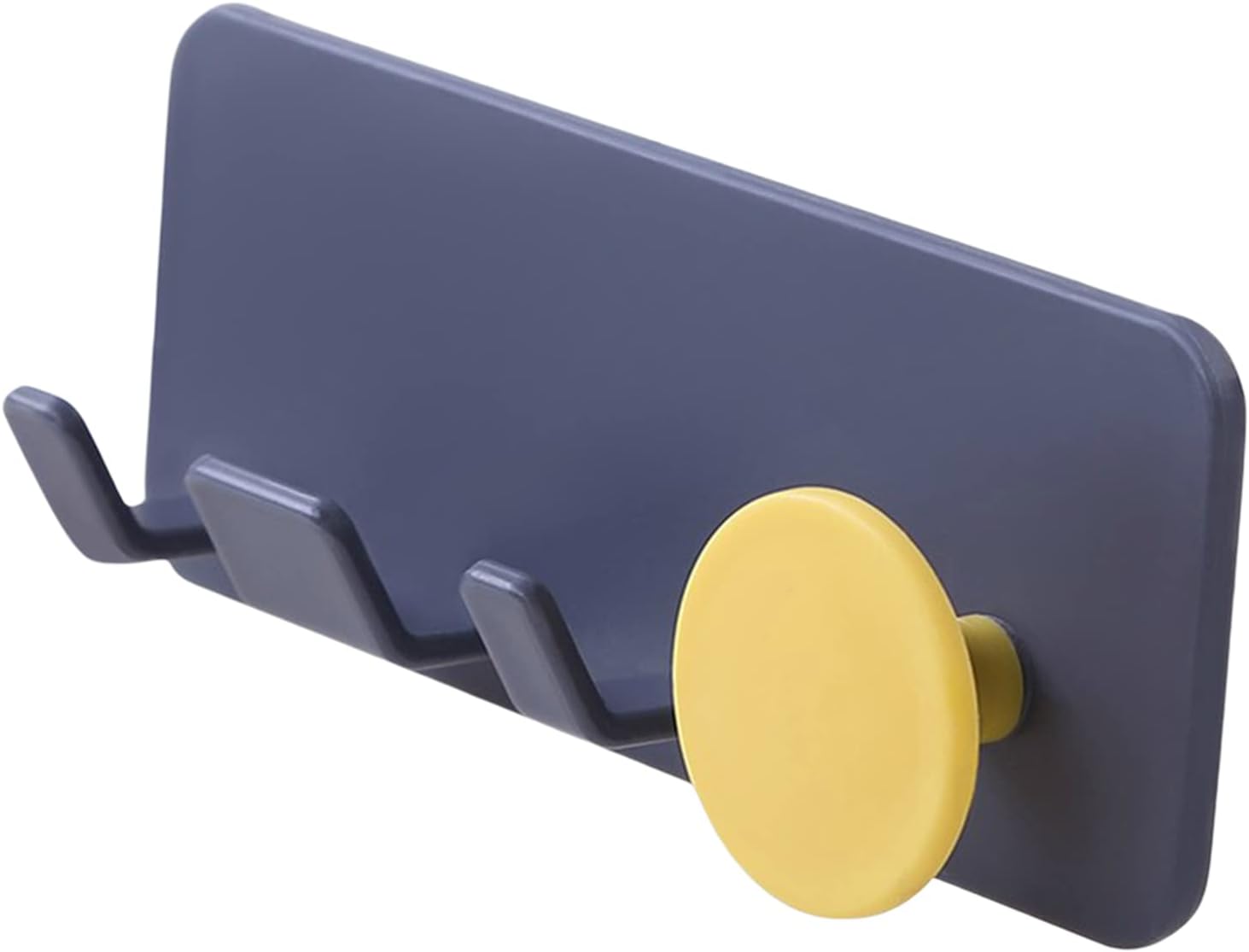 VALINK Wall Mounted Plug Storage Hook for Bathroom Kitchen Hook to Organize Shaver Plug,Multipurpose Self Adhesive Plug Holder for Bathroom Kitchen Blue