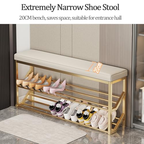 Banc de rangement chaussures entrée compact avec assise confort - 3
