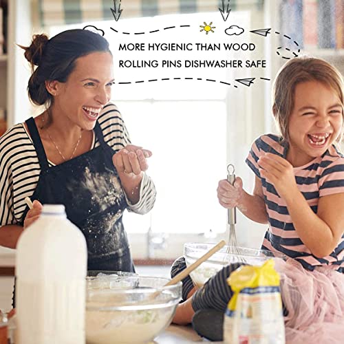 Rouleau Pâtisserie Acier Inoxydable TOKERD 40cm - Anti-adhésif Et Lave-vaissable