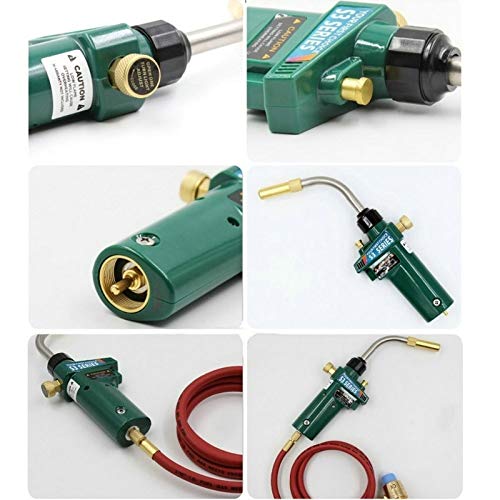 MAPP Soldadura Antorcha de gas Gas auto ignición Turbo antorcha con manguera Soldadura Propano antorcha de soldadura para plomería Aire acondicionado Calefacción