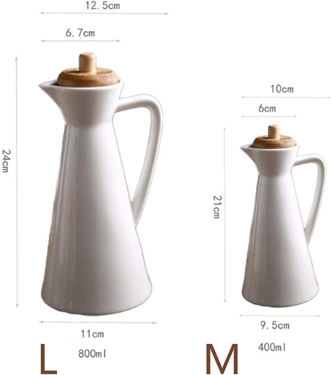 Vinegar Bottle Anti-Leakage 400 ml Oil Dispenser Bottle-Soy Sauce or Vinegar Cruet with Ceramic Tabletop Olive Oil Dispenser Bottle-Marble Ceramic Dinner