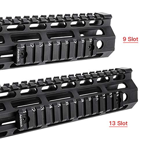 Aecktech Compatível com Mloks Rail, 3 compartimentos, 5 compartimentos, 7 compartimentos, 9 comparti