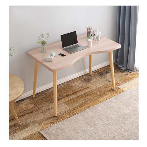 Bureau d'ordinateur spacieux avec bords arrondis, table de bureau élégante et fonctionnelle pour la maison, le travail, le restaurant, design moderne pour...