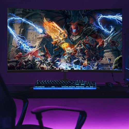 CRUA 32 inch Curved Gaming Monitor 200Hz FHD(1920x1080) Display Screen