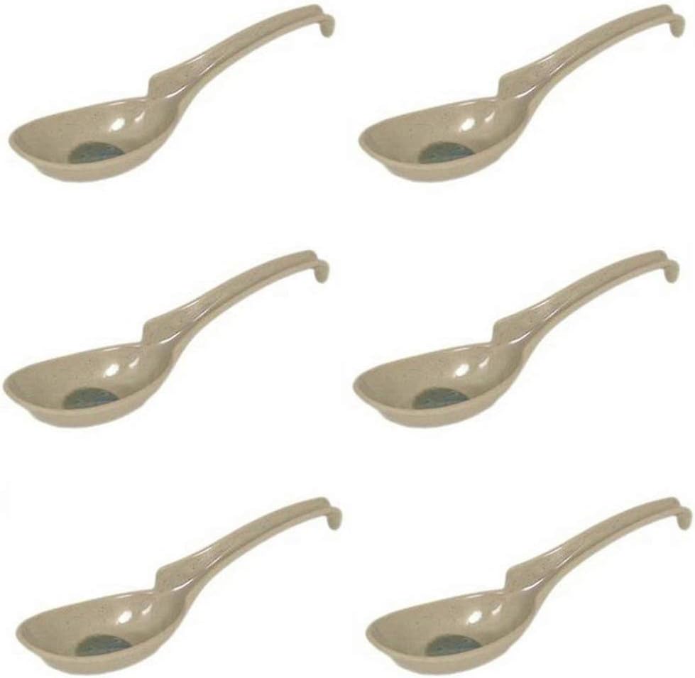 Amazon.com: Natural Rice Husk Soup Spoons with Hook for Ramen Pho Asian ...