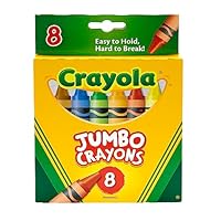 Crayola Jumbo Crayons, 8 Toddler Crayons, Assorted Colors