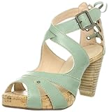 [チアキ カタギリ] chiaki katagiri Xベルトバックレースアップサンダル 66316 グリーン (グリーン/22.5)