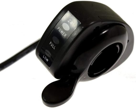 6-Pin Thumb Throttle for Razor,Black,Wire Length: 51 inches