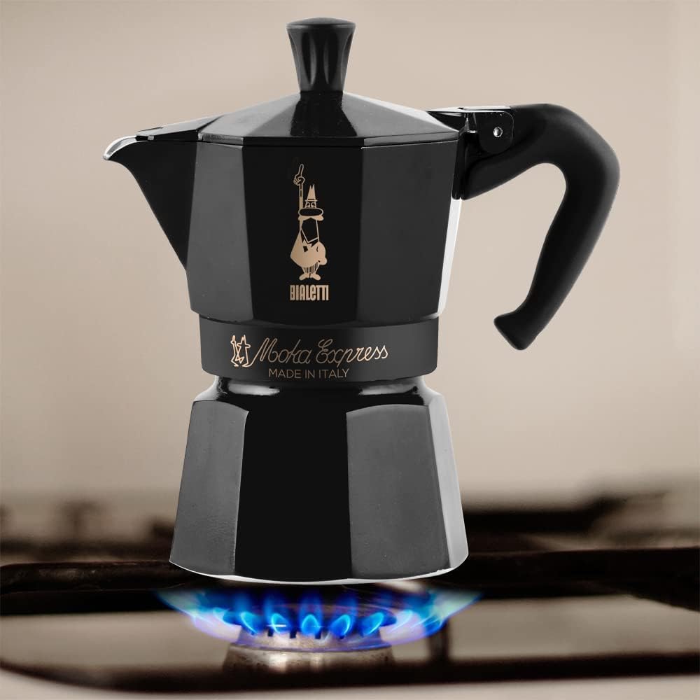 Bialetti SET MOKA 6 XIC e 2 COPOS ESPRESSO PRETA, Modelo: 3539