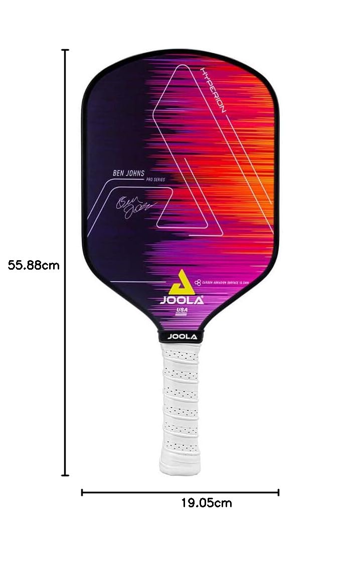 JOOLA Ben Johns Hyperion CFS Pickleball Paddle - Oficjalne wiosło Ben Johns - Zatwierdzona przez USAPA rakieta do gry turniejowej - od krawędzi do krawędzi Sweet Spot, trwała maksymalna powierzchnia