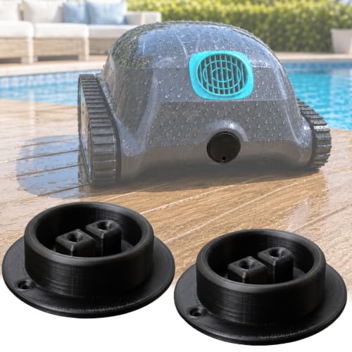 Oshianna Charging Port Plug Compatible with Aiper Scuba S1 Pool Cleaner, Flexible Seal Cover Waterproof Fit, Replacement Charging Socket Protector for Pool Robot (Black)