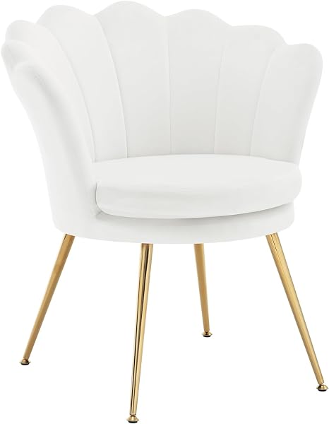 WOLTU Armchair with Golden Metal Legs