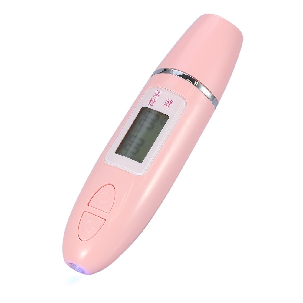 Tester Della Pelle,idratazione pelle tester, Tester per la pelle del viso, display LCD digitale a 2 colori Tester del sensore della pelle di precisione Analizzatore di olio per l'acqua di umidità del