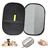 【Facile à utiliser】Conçu avec un poignet élastique, gants pour poils de chat pourest facile à porter et convient à la plupart des tailles de mains. gant poil chat permettent de regrouper facilement les poils de chat et de chien en bandes, de glisser à gauche et à droite sur la surface pour terminer le toilettage rapidement.