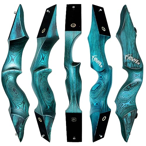 15 Inch Black Hunter Bow Riser Only Right Hand Takedown Recurve Bow Riser Wood Longbow Bow Handle Replacement