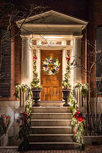 Delicaft Large Peonies Hydrangea Wreath Door Wreath - Handcrafted Wreath For Home Wall Decor (Champagne) #TOP5