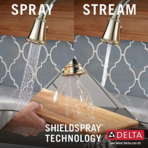 Delta Faucet Cassidy Touch Kitchen Faucet, Kitchen Faucets With Pull Down Sprayer, Kitchen Sink Faucet, Touch Faucet, Delta Touch2O Technology, Lumicoat Polished Nickel 9197T-Pn-Pr-Dst #TOP3