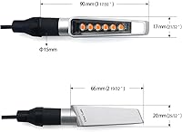 Vista 6 de Mini luces LED intermitentes (secuencial, plateado-4 piezas)