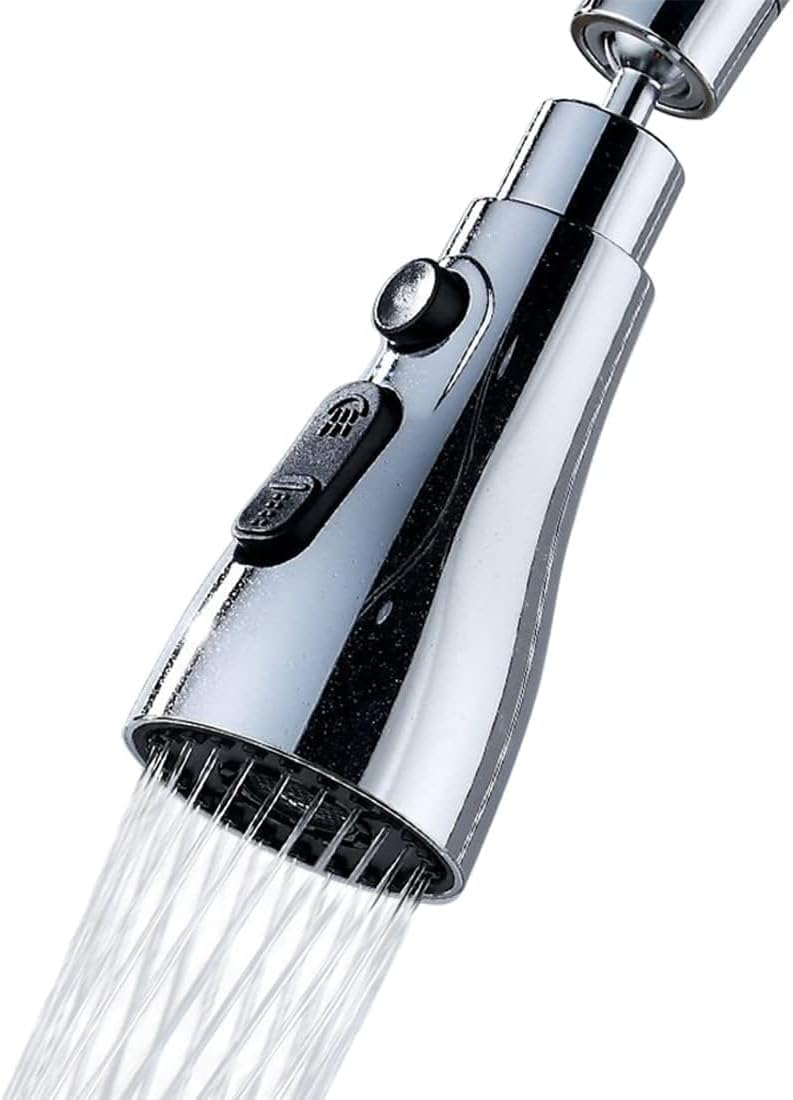 Dazzliq Tap Extender For Kitchen Sink, Adaptable Tap Extension For Easy Handling Universal Kitchen/Bathroom Faucet Head, Rotatable Splash Filter Faucet With 3 Modes Kitchen Sink Accessories, Standard