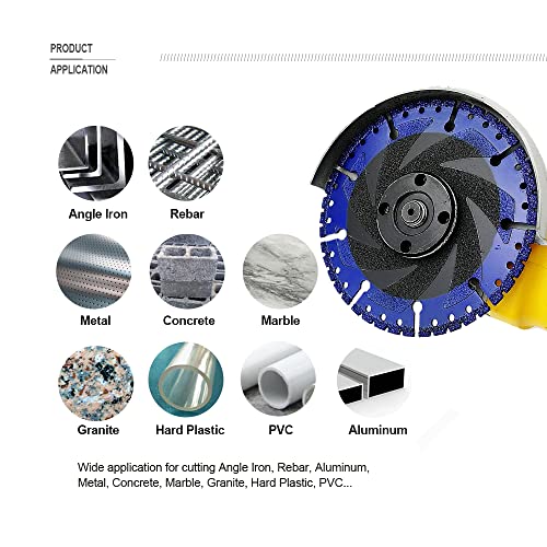 Shdiatool SA84901 4-1/2 Inch Metal Cutting Diamond Blade All Purpose Cut Off Wheel thumb #2