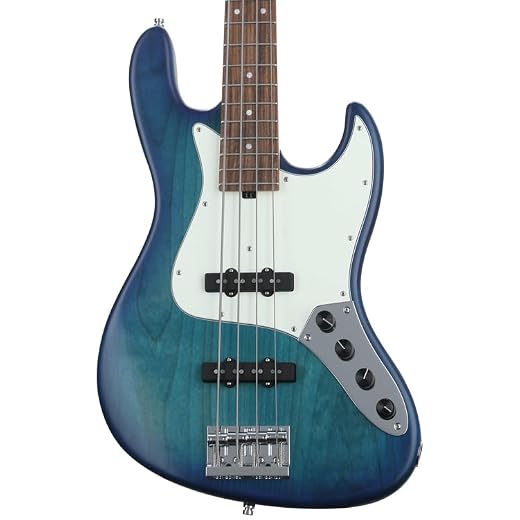 Sadowsky MetroLine 21-fret Vintage J/J Bass, Red Alder Body, 4-string - Bora Blueburst Transparent Satin