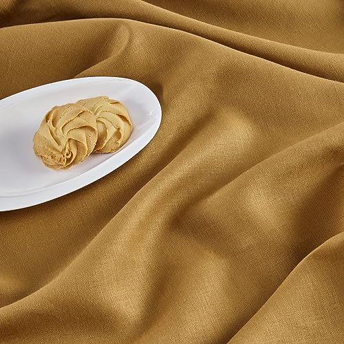 image for Solino Home Linen Brown Sugar Table Runner 132 Inches Long - 100% Pure