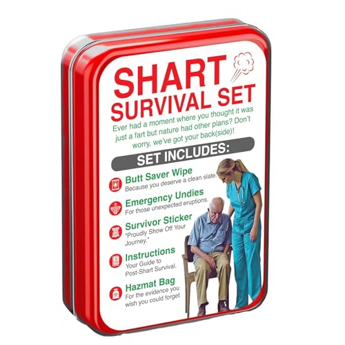 Funny ShÃ¡rt Survival Kit, Sharting Survival Kits Prank Re