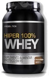 Hiper 100% Whey Pote (900G) - Sabor Chocolate, Probiótica