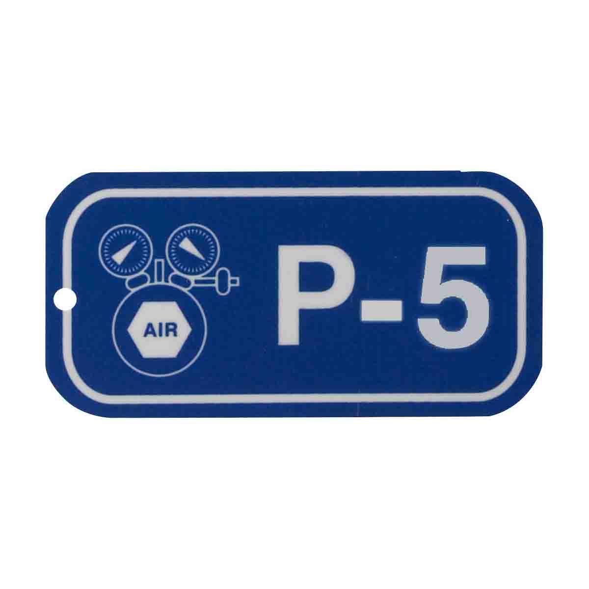 Brady 105698 1 1/2" Height x 3" Width, 1.5 inches Plastic (B-401), White on Blue Energy Source Tags (25 Tags)