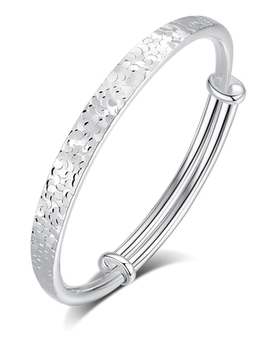 CCAIPU Silber Armband für Damen, Einstellbare 925 Sterling S