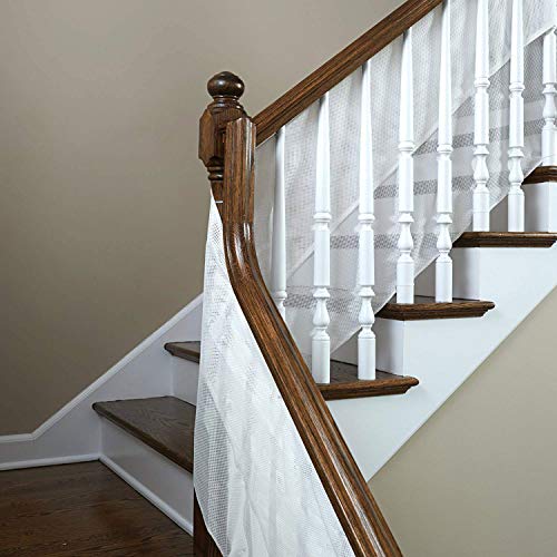 Kidco S305 15-Inch Stretchy See-Through Mesh Protective Railing Guard, White #TOP3