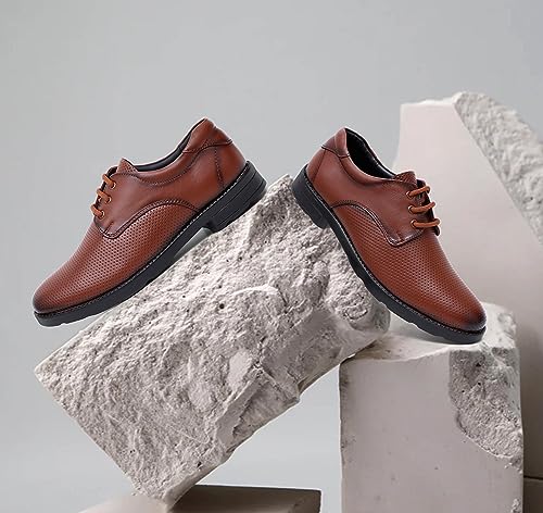 Image of ARAMISH Genuine Leather Oxford Light Weight Formal Shoes for Men (NCF-9036-DY)
