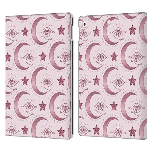 Housse iPad 10.2 Or Rose Motif Lune pour travailler au café avec style