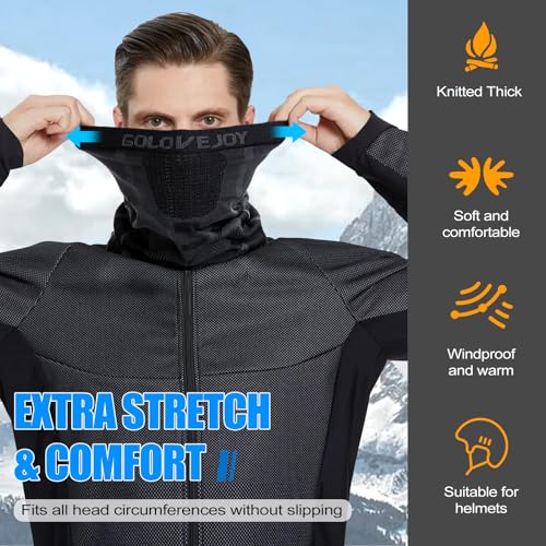 ENONEO Calentador de Cuello Mascarilla Moto para Hombre Mujer Alta Elasticidad Braga Cuello Ciclismo Termica Transpirable Pasamontañas Esqui Bandana Cuello para Running Bicicleta - imagen 4