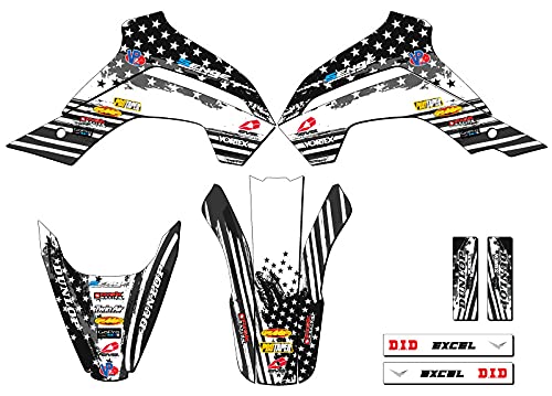 Amazon.com: 2021-2025 KLX 140 R RL Merica Grey Senge Graphics Base