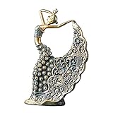 【Diseño moderno】esta estatua moderna cuenta con un elegante diseño abstracto y tridimensional que la hace más atractiva para un público más amplio. Y una chica bailarina única, modelo de gestos faciales vivos, es una figura con pensamientos y alma.