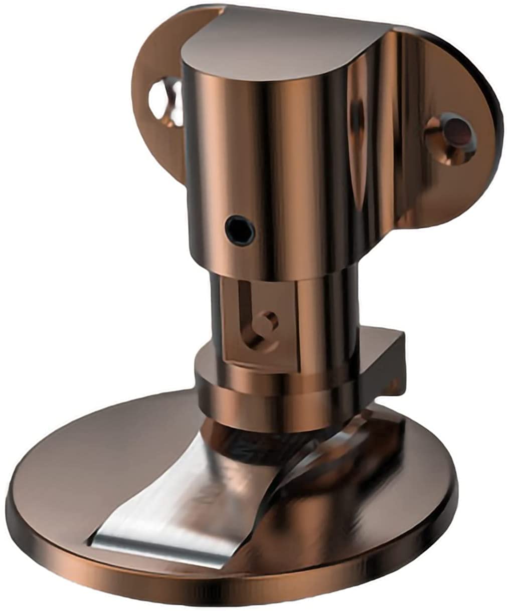 Door Stopper, Metal Magnetic Door Catch Invisible Holder Stainless Steel Doorstop Buffer Stop(Red Bronze)