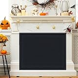 Magnetic Fireplace Draft Cover, Fireplace Blocker Blanket Stops Heat Loss, Adjustable Fireplace Draft Stopper Save Energy for Indoor Iron Frame Black 36" W x 24" H