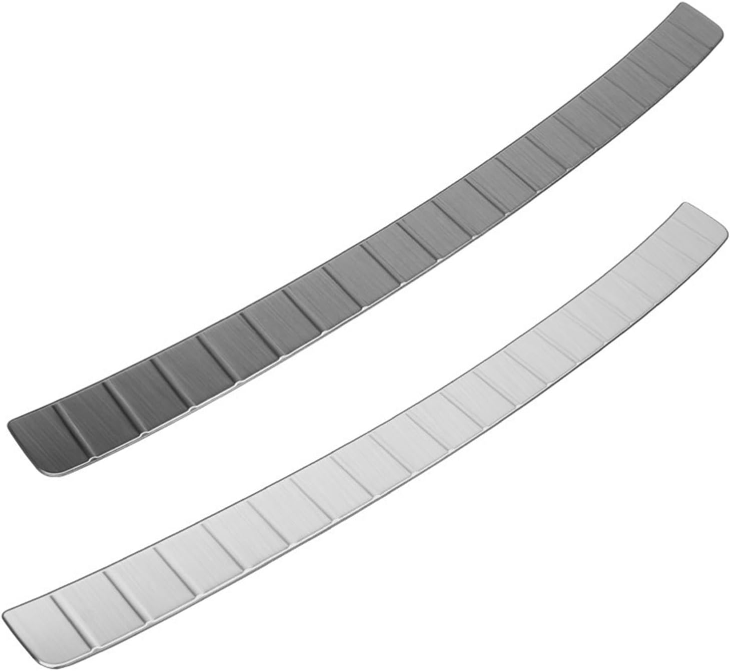 BEUTEE Car Styling Compatible with V60 Trunk Trim Strip Trunk Protection Strip 2018 2020 2021 Car Accessories (Size : V60 Silver)