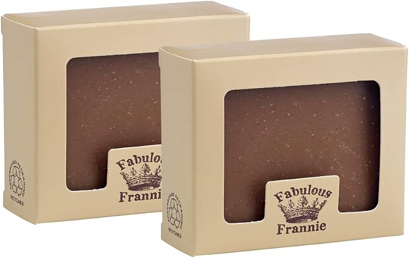 Fabulous Frannie Sabonete artesanal de laranja e baunilha com óleos essenciais, Pacote com 2