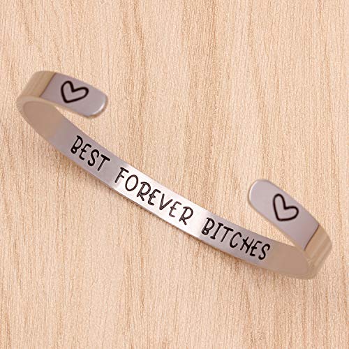 Btysun Bracelets for Women Mothers Day Bracelet Gifts from Daughter Inspirational Gifts for Women Graduation Gifts for Her Motivational Birthday Cuff Bangle Friendship Personalized Mantra Jewelry…