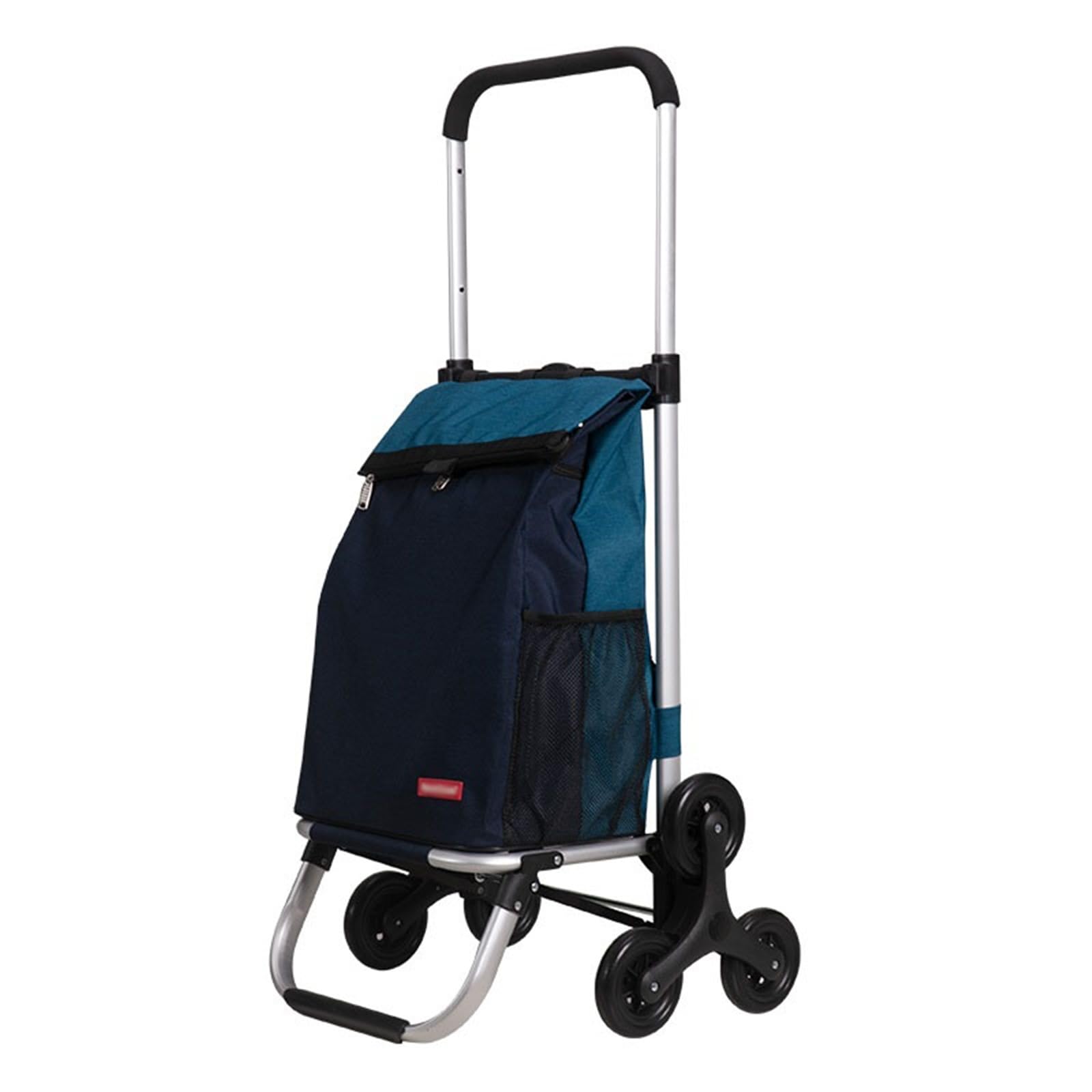 Schwerlast-Klappkarre Zusammenklappbarer Handwagen mit Rädern for Treppensteigen zu Hause Paletten- und Transport auf Rädern(Blue)