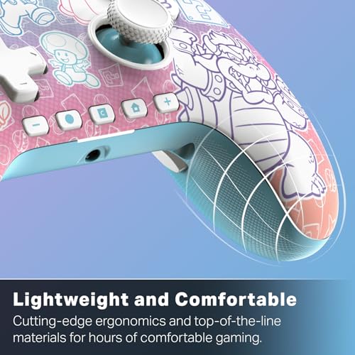 Image of PowerA Advantage Wired Controller for Nintendo Switch 2 - Mushroom Kingdom, Officially Licensed, Hall Effects, Mappable Buttons, Pro Controller, C Button, On-board Audio Controls