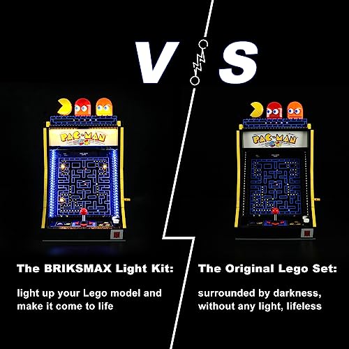 BRIKSMAX LED Lighting Kit for LEGO Icons PAC-MAN Arcade - Compatible with Lego 10323 Predefined Block Model - Not Include Lego Set