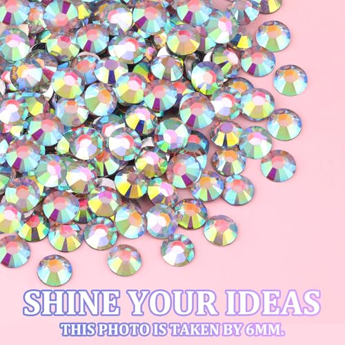 Image of 30000Pcs Resin Rhinestones for Bedazzling with Tweezers, AB Rhinestones for Crafting with B7000 Jewelry Glue for DIY Crafts Clothing Tumblers Shoes Fabric Nail Art