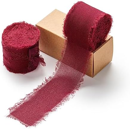 AOKSUNOVA 3,8 cm wstążka szyfonowa wstążka wstążka prezentowa szeroka wstążka ślubna wstążka materiałowa biała
