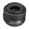 Nikon AF-S DX NIKKOR 35mm f/1.8G Lens with Auto Focus for Nikon DSLR Cameras, 2183, Black