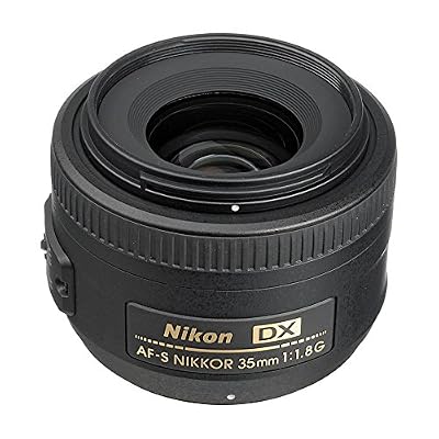 Nikon AF-S DX NIKKOR 35mm f/1.8G Lens with Auto Focus for Nikon DSLR Cameras, 2183, Black