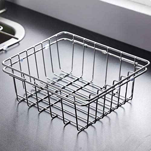 Gaixia Dish Drain Basket Stainless Steel Drain Rack Household Kitchen Cutlery Cup Dish Storage Rack Dryer 33X22X11Cm Kitchen Storage Racks #TOP5